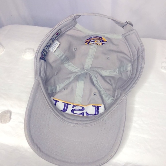 THE GAME Louisiana State University Tigers beige and purple SnapBack hat. - Picture 7 of 8